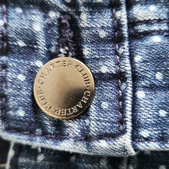 Chater Club, Woman's, Sz 10, Blue w lght blu Dots, 3 pockets in Front 2 in Back. - Picture 7 of 10